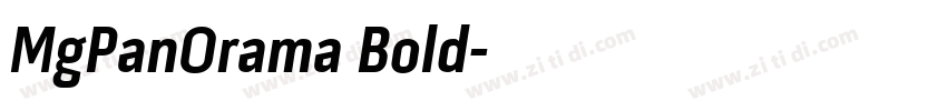 MgPanOrama Bold字体转换